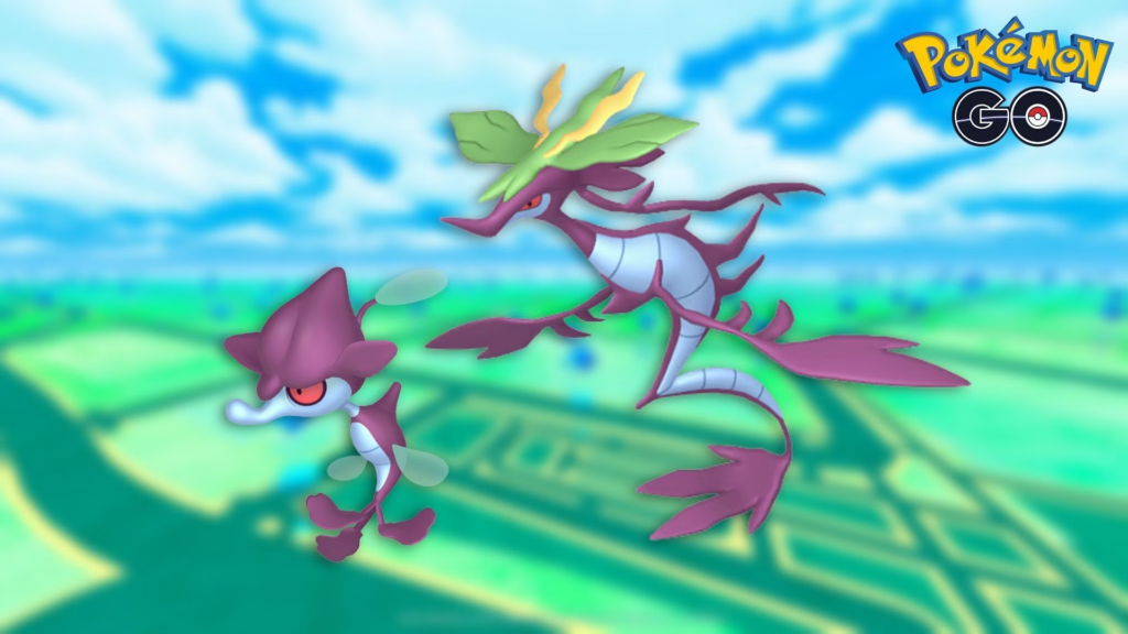 Shiny Skrelp and its evolution shiny Dragalge