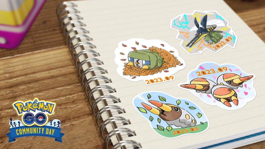 Pokémon GO Community Day Grubbin Stickers